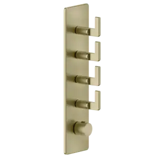 Термостат Gessi INCISO 58208#727 цвет-браш.латунь PVD