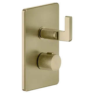 Термостат Gessi INCISO 58136#727 цвет-браш.латунь PVD