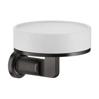 Мыльница Gessi INCISO 58501#707 белая/Black Metal Brushed PVD