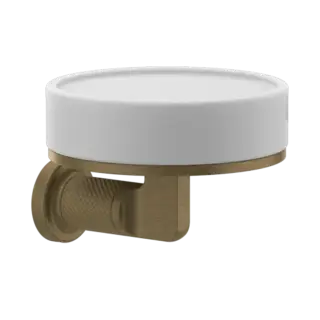 Мыльница Gessi INCISO 58501#713 белый/античная латунь