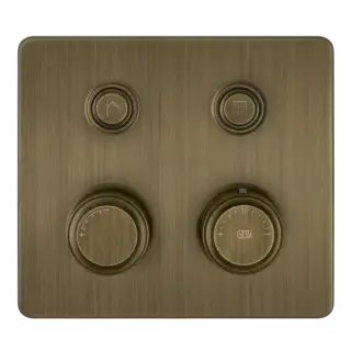 Термостат Gessi HI-FI ECLECTIC COMPACT 65232#713 античная латунь