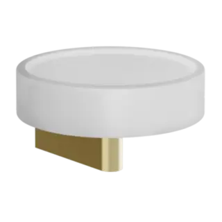 Мыльница Gessi ORIGINI 66401#727 цвет-белый/браш.латунь PVD