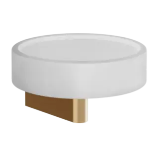 Мыльница Gessi ORIGINI 66401#726 белая/Warm Bronze Brushed PVD