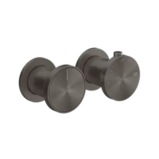 Термостат Gessi ORIGINI 66136#707 Black Metal Brushed PVD