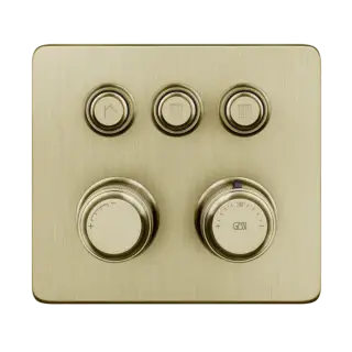 Термостат Gessi HI-FI ECLECTIC 65234#727 цвет-браш.латунь PVD