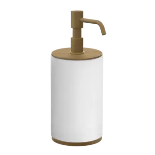 Дозатор Gessi ORIGINI 66437#713 белый/античная латунь