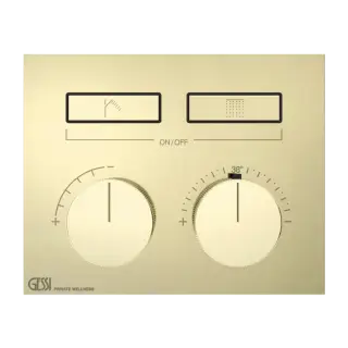 Термостат Gessi HI-FI 63004#710 цвет-латунь PVD