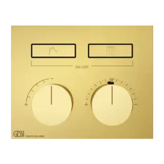 Термостат Gessi HI-FI 63004#246 золото PVD