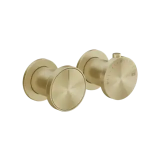 Термостат Gessi ORIGINI 66134#727 цвет-браш.латунь PVD