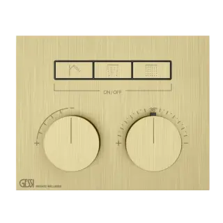 Термостат Gessi HI-FI 63006#727 цвет-браш.латунь PVD