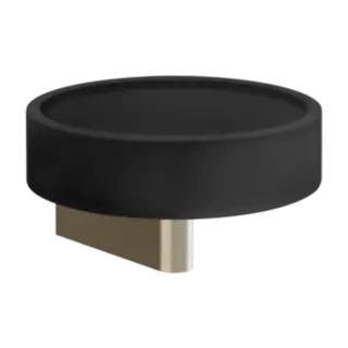 Мыльница Gessi ORIGINI 66402#149 черный/FINOX BRUSHED NICKEL