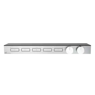 Термостат Gessi HI-FI SHELF 63028#031 хром, полочка-черное стекло