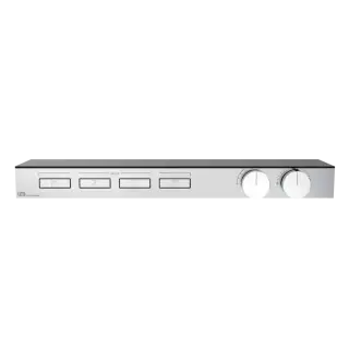 Термостат Gessi HI-FI SHELF 63026#031 хром, полочка-черное стекло