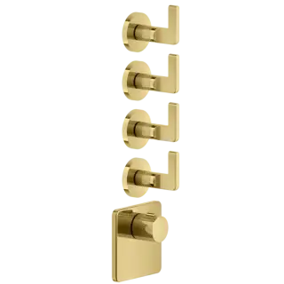 Термостат Gessi INCISO 58218#246 золото PVD