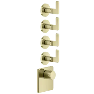 Термостат Gessi INCISO 58218#710 цвет-латунь PVD