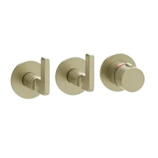 Термостат Gessi INCISO 58334#727 цвет-браш.латунь PVD