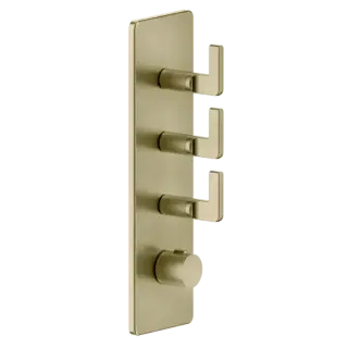 Термостат Gessi INCISO 58206#727 цвет-браш.латунь PVD