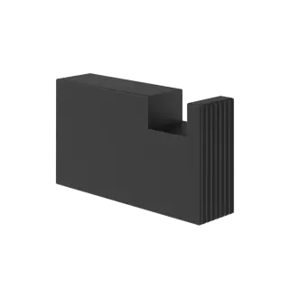 Крючок Gessi INVERSO RIGATO 73521#299 цвет-черный XL