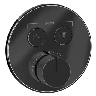 Термостат Gessi HI-FI COMFORT 38713#706 цвет-Black Metal PVD