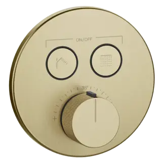 Термостат Gessi HI-FI COMFORT 38713#727 цвет-браш.латунь PVD