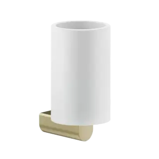 Стакан Gessi RILIEVO 59507#727 белый/браш.латунь PVD