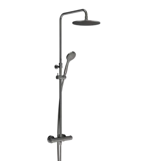 Душевая панель Gessi MINIMALISTIC SHOWER 35175#706 цвет-black metal PVD