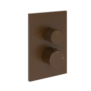 Термостат Gessi INVERSO RIGATO 73535#845 цвет-темная бронза