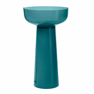 Раковина в ванную Antonio Lupi ALBUME ALBUME10+ALBUME20 CRISTALMOOD PETROLIO, дон.клапан-мат.черный