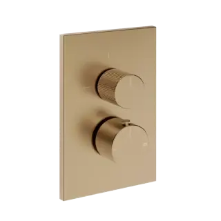 Термостат Gessi INVERSO RIGATO 73535#726 цвет-warm bronze brushed PVD