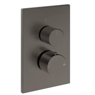 Термостат Gessi INVERSO RIGATO 73535#707 black metal brushed PVD