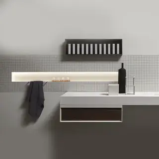 Полочка встраиваемая в комплекте с полотенцедержателем Antonio Lupi OMBRA