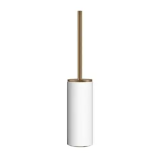 Ершик туалетный Gessi INGRANAGGIO 63743#726 белый/warm bronze brushed PVD