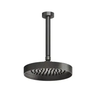 Верхний душ Gessi ANELLO 63452#707 black metal brushed PVD