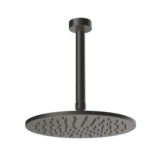 Верхний душ Gessi 63350#707 custom black metal brushed PVD