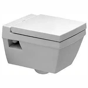 Унитаз Duravit 2nd Floor 22050900001+0068990000 белый, покрытие - WonderGliss, петли - сталь нержавеющая