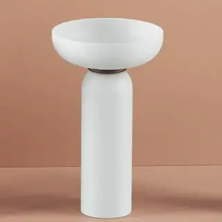 Раковина Art Ceram JOLIE JOC001.05;00+JOL001.05;00+ACA073.17+ACA038.05;00 белый матовый/кольцо-Черный матовый