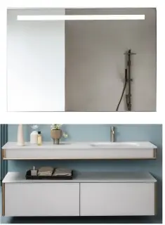 Комплект мебели с раковиной Artelinea ALEXANDER AXY64*2+FAX35+KALU+BTAXBP+TFDO1 80 bianko silk/Noce Canaletto