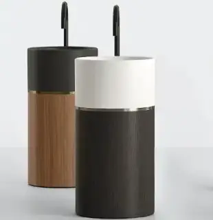 Раковина Milldue ROMA I 2539.D ceramica Nero opaco 91/Oro 330/Noce Canaletto7474/spacer matt nero 22