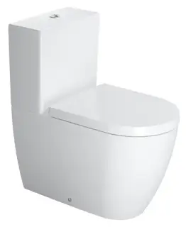 Унитаз Duravit Me by Starck 21700900001+0938000005+0020190000 белый с покрытием WonderGliss / хром / soft-close