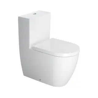 Унитаз Duravit Me by Starck 21700900001+0938100005+0020190000 белый с покрытием WonderGliss / хром / soft-close