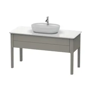 Комплект мебели с раковиной Duravit Luv LU956109292+0379802300+LU946603333 stone grey matt