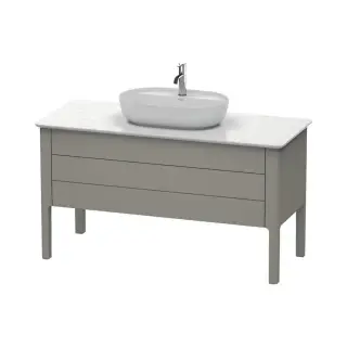 Комплект мебели с раковиной Duravit Luv LU956609292+0379802300+LU946603333 stone grey