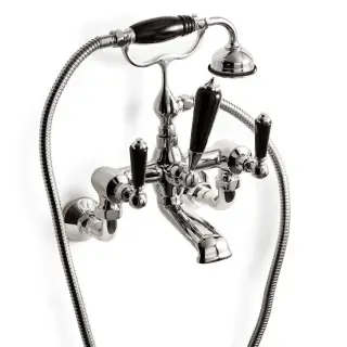 Смеситель для ванны Devon&Devon Black dandy MARF40MCRBD хром / черный