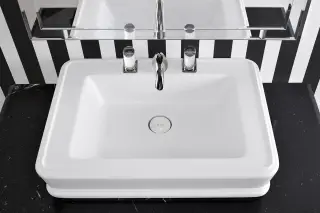 Раковина Oasis Lutetia 0LVBSPR00000001 минеральное литье, цвет белый