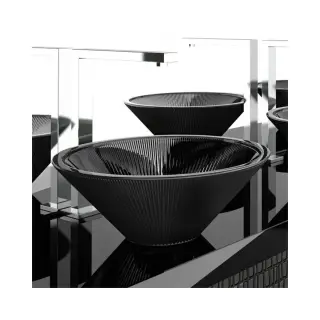 Раковина Glass Design TEKNO40 TEKNO40NO стекло черное матовое