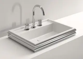 Раковина Milldue Zurigo 63 9227 белый/хром