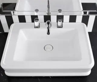 Раковина Oasis Lutetia 0LTOPT92 минеральное литье, цвет белый