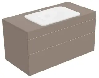 Комплект мебели с раковиной Keuco EDITION 400 31572 370100 + 31570 311600 трюфель