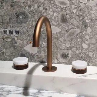 Смеситель для раковины Stella MACARONS MC00021PV11 PVD RAME SATINATO