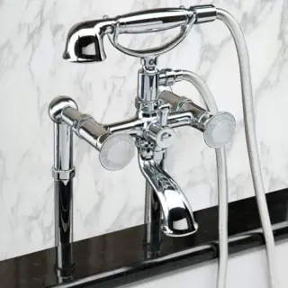 Смеситель напольный Oasis Venice с переключателем и ручным душем